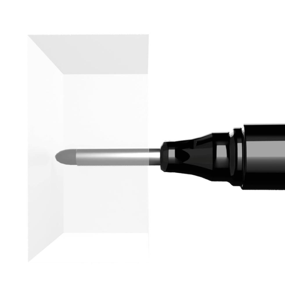Marcatore Pica BIG Ink Smart Use con funzione di foro profondo a inchiostro nero