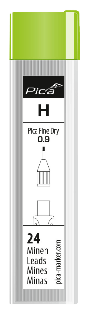 Pica Fine Dry Longlife Automatisch Potlood 0,9 mm Vervangingsvulsets Grafiet H 7050