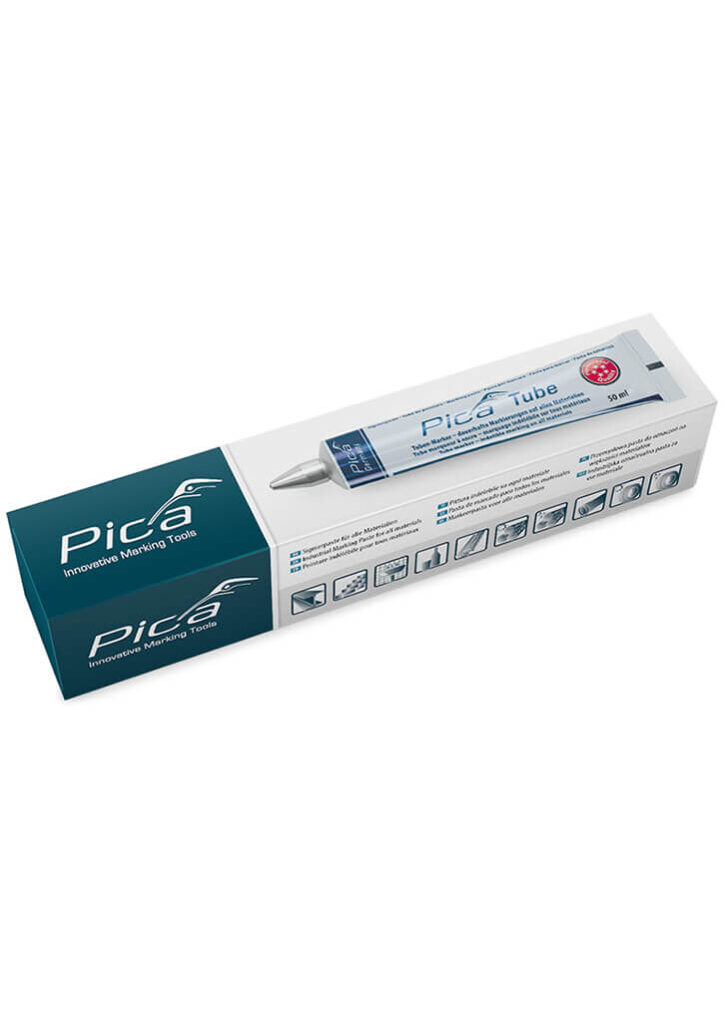 Pica Classic tube marker, marking paste, pack, packaging, individual packaging, POS, store presentation