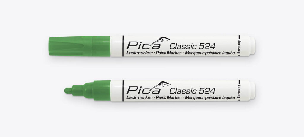 Marcador industrial Pica Classic, marcador de pintura, verde