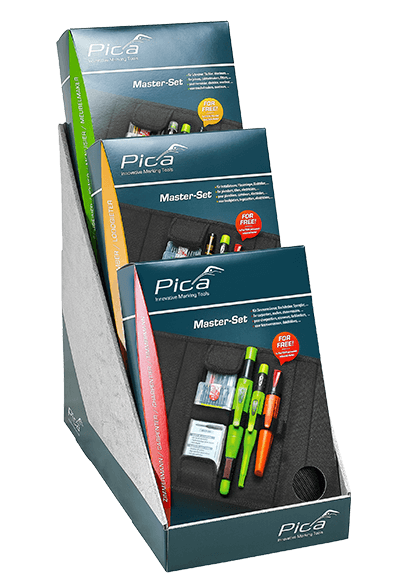 Pica master set, POS, store presentation, bundles